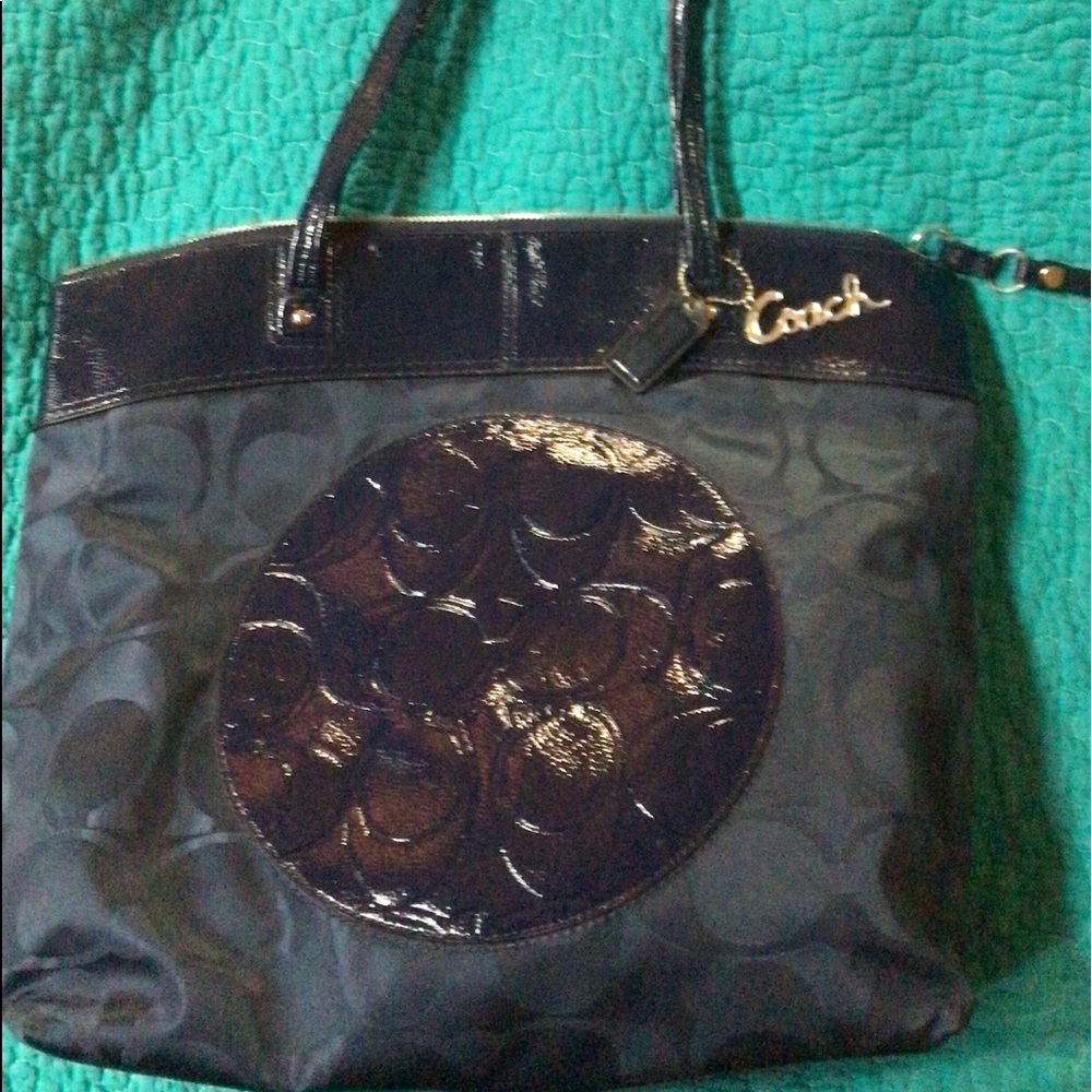 Navy Coach tote